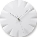 Białe Zegary ścienne okrągłe porcelanowe marki Lemnos 
