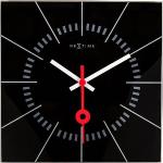 Czarne Zegary ścienne nowoczesne marki Nextime 
