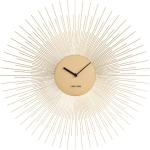 Zegar ścienny w kolorze złota Karlsson Peony, ø 45 cm