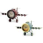 Zegar stołowy DKD Home Decor Samolot Czerwony Żela