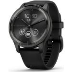 Grafitowe Smartwatche z systemem Garmin OS z funkcją powiadomień eleganckie dotykowe marki Garmin Vivomove 