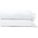Białe Komplety ręczników do prania w pralce bawełniane w rozmiarze 50x90 cm 