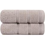 Przecenione Brązowe Komplety ręczników bawełniane w rozmiarze 50x90 cm 