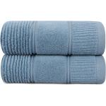 Przecenione Niebieskie Komplety ręczników bawełniane w rozmiarze 50x90 cm 