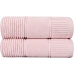 Przecenione Różowe Komplety ręczników bawełniane w rozmiarze 50x90 cm 