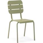 Zielone Krzesła ogrodowe sztaplowane - 4 sztuki 