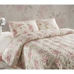 Różowe Narzuty na łóżko pikowane 