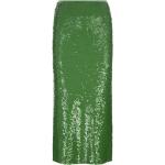 Zielone Długie spódnice damskie z cekinami gładkie maxi na lato marki Tory Burch 