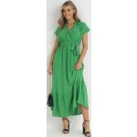Przecenione Zielone Długie sukienki damskie maxi w rozmiarze L 