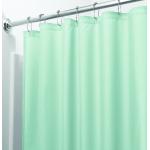Zielona zasłona prysznicowa iDesign, 200x180 cm