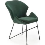 Zielone Krzesła kuchenne  tapicerowane w nowoczesnym stylu aksamitne marki ELIOR 