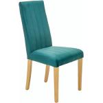 Przecenione Zielone Krzesła stylowe tapicerowane w stylu skandynawskim bukowe marki ELIOR 