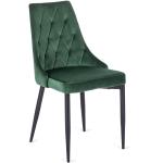 Écru Krzesła do jadalni tapicerowane pikowane w nowoczesnym stylu aksamitne marki ELIOR 