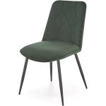 Popielate Krzesła stylowe tapicerowane pikowane w nowoczesnym stylu metalowe marki ELIOR 