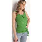 Przecenione Zielone Koszulki na ramiączkach damskie w rozmiarze M 