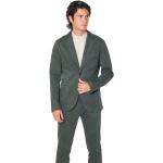 Zielone Garnitury męskie w stylu biznesowym na jesień marki MASON´S w rozmiarze XL 