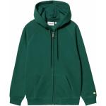Zielone Swetry na zamek męskie eleganckie marki Carhartt WIP 