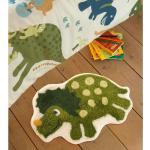 Przecenione Zielone Dywany dla dzieci z motywem dinozaurów z motywem z polipropylenu marki Catherine Lansfield 