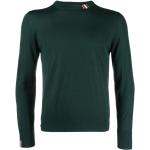 Zielone Swetry oversize męskie w paski wełniane na zimę marki thom browne w rozmiarze XL 