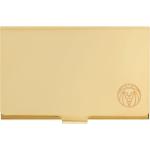 Złote Etui na karty kredytowe męskie eleganckie marki LUCLEON 