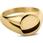 Złote pierścionki męskie polerowane eleganckie wolframowe marki LUCLEON 