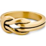Złote pierścionki męskie stalowe marki LUCLEON 