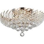 Złota lampa sufitowa z kryształami Karolina Maytoni Classic (DIA120-06-G)