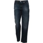 Niebieskie Zniszczone jeansy damskie dżinsowe 
