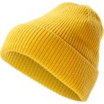 Żółte Czapki zimowe męskie eleganckie marki Fawler 