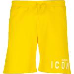Żółte Krótkie spodnie męskie marki D'squared2 
