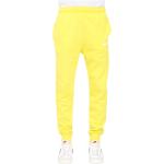 Żółte Spodnie dresowe bawełniane męskie na zimę marki Nike w rozmiarze L 