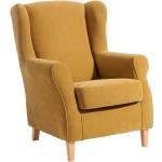 Żółte Fotele z motywem Niemiec w stylu retro marki Max Winzer 