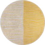Beżowe Dywany okrągłe o średnicy 80 cm w paski marki vitaus 